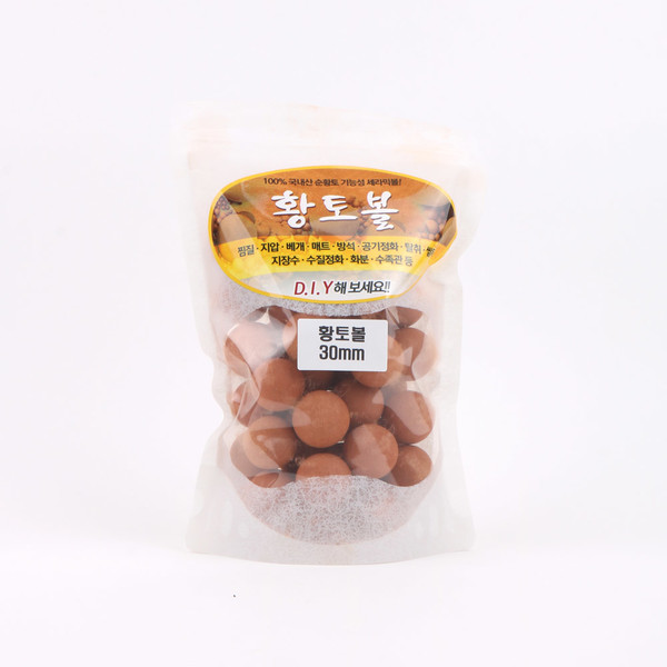 친환경 100% 국내산 황토볼 30mm (1kg)