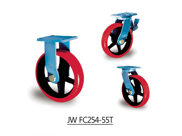 바퀴직경 254mm(10") 단조캐스터 시리즈 JW FC/MC 254-55T